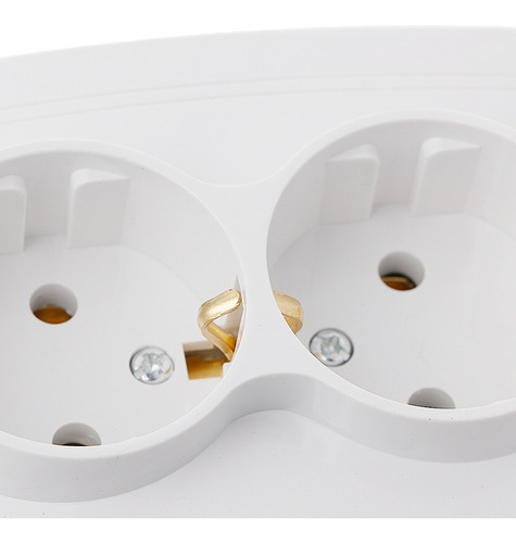 Imagen 6 de 10 de 220v/16a 118x80mm Eu Doble Toma De Tierra Hogar Industria