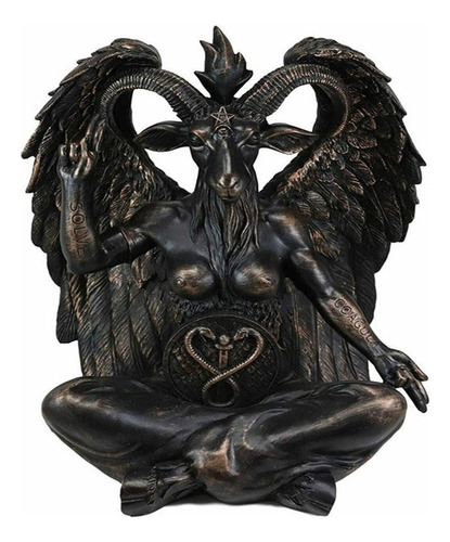 Ídolo Satánico: Una Escultura De Cabra Mágica Zen De Baphome