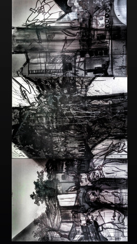 Tríptico Acrílico 70x100cm Original Artista Carlos Martinez