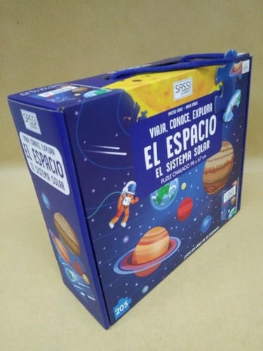 Libro + Puzzle Ovalado - El Espacio - Sassi Science Manolito