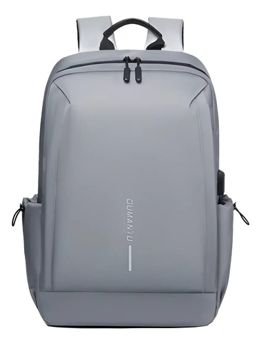 Mochila Urbana Impermeable Dakota Para Notebook Color Gris