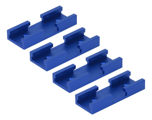 Conector De Esteira De Carpintaria Azul 4pcs T Intersection