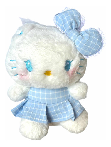 Hello Kitty Peluche Vestido Azul 20 Cm