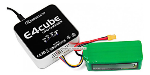 Cargador Lipo 110v Ecube E4 2s 3s 4s 7.4v 11.1v 14.8v