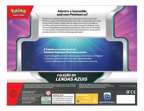 Kit 3 Box Lendas Azuis Dialga Xerneas Kyogre Ex Pokémon Tcg
