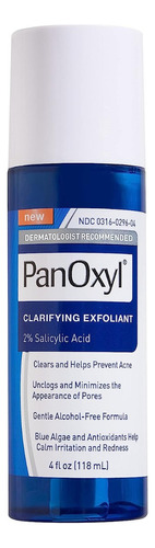 Panoxyl Exfoliante Aclarante Con Ácido Salicílico Al 2% Momento de aplicación Día/Noche Tipo de piel Todo tipo de piel