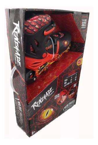 Patines En Linea Ajustables Renegade Rush 360 Talla 22 - 25