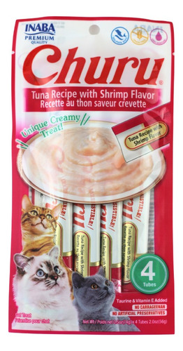 Inaba Churu Premio Gato Atún Y Camarón Caja 192pz 14g