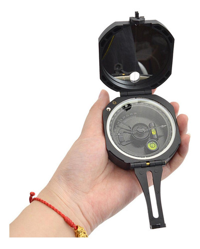 Brújula De Camping De Estilo Militar Con Bolsa De
