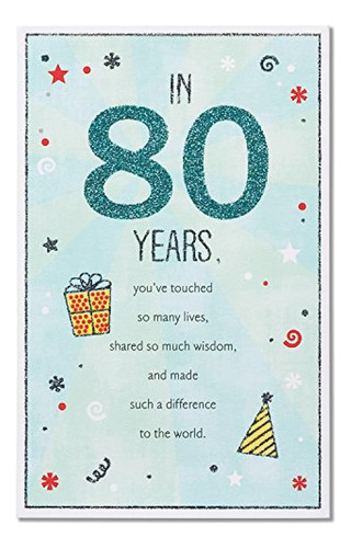 Tarjeta De 80 Cumpleaños De American Greetings (en 80 Años)