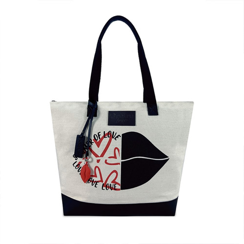 Canasto Cartera Mujer Diseño Playero Bolso Cierre Marinero Color Negro Diseño De La Tela Lisa