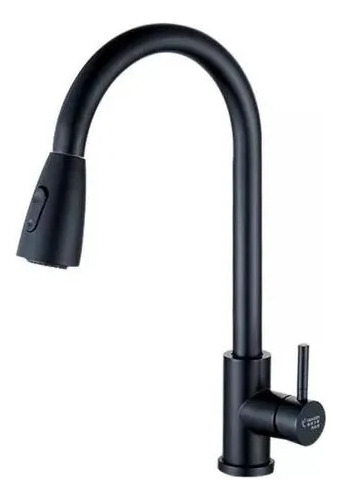 Grifo Llave Monomando Lavaplatos Extensible Flexible Negra