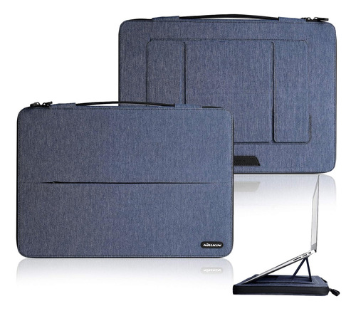 Funda De Transporte Para Macbook 13 -14  | Azul / Bolsillos