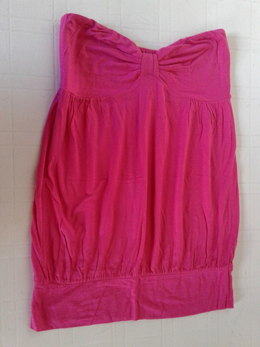 Top Strapless Ona Saez Fuxia Talle L Impecable!