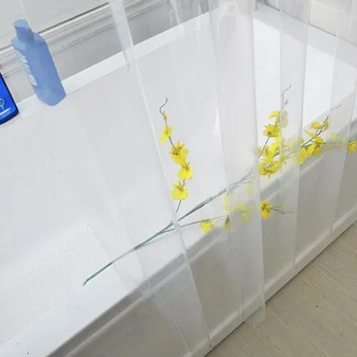Cortina Box Vinil Com Saia Transparente