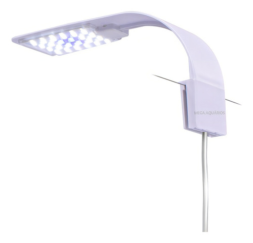 Luminária Para Peixe Betta Beteira Soma X5 8w Branca 127/220V Cor das luzes Branco e Azul 127/220V