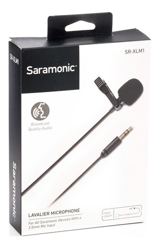 Sr-xlm1 Micrófono Saramonic Lavalier 6mt De Conector3.5mm