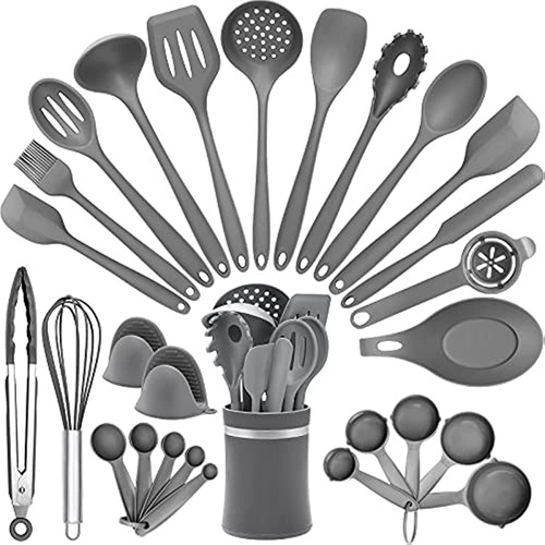 Juego De Utensilios De Cocina De Silicona De 28 Piezas Con S