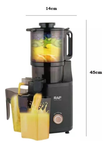 Extractor De Jugo Lento Eléctrico 1l 250w Raf R.2807