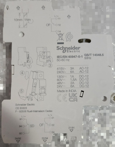 Contacto Doble Apertura Cierre Y Deteccion De Fallo A9a26929