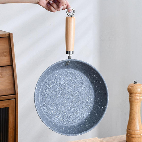 Sartén Sin Palos Con Manija De Madera Suministros De 26 Cm