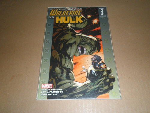 Ultimate Wolverine Vs Hulk #3 Portada Variante Marvel Ingles