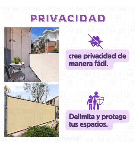 Rollo Malla 90% Sombra 2x20 Metros Lineales Raschel Beige