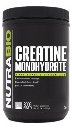 Creatina Nutrabio 300 Gr 60 Servicios