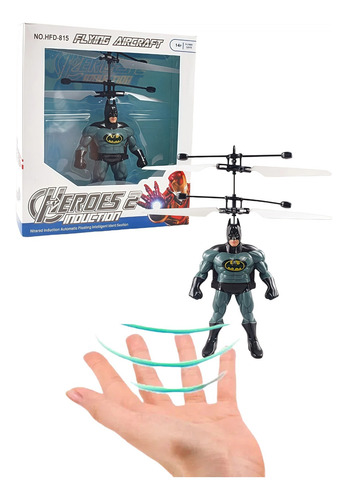 Juguete Volador Batman, Con Sensor De Infrarrojos,juguetes Gris