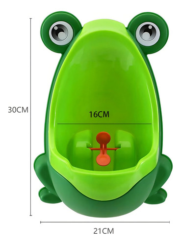 Mictório Infantil Com Ventosa Sapinho Verde 7274 - Buba Sapo