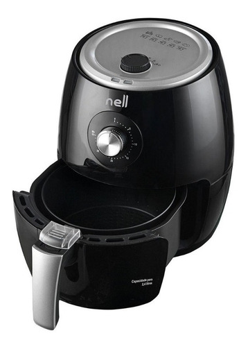 Fritadeira elétrica sem óleo Nell Smart 2.4L preta 110V
