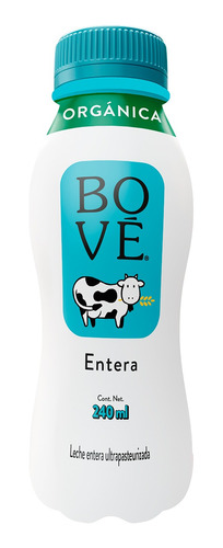 Leche Orgánica Entera Bové 240 Ml