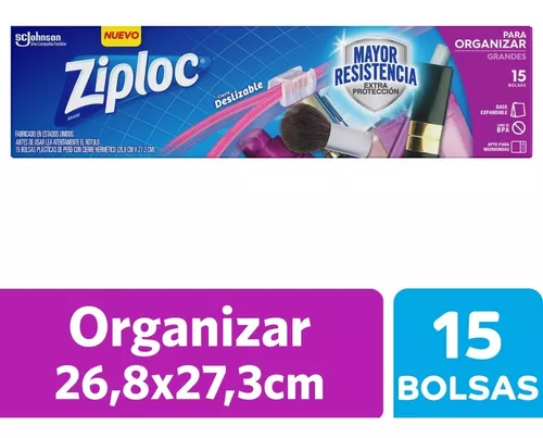 Ziploc Bolsas de productos frescos grandes, 15 unidades