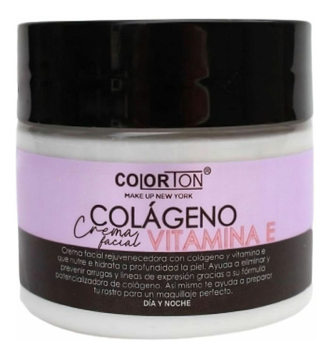 Crema Facial Colorton Colágeno Con Vitamina E Día Y Noche