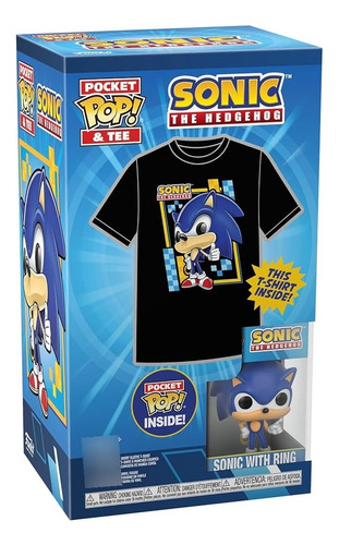 Funko! Sonic (pocket Pop! + Polera) Talla L