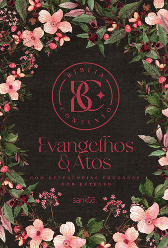 Livro Bíblia Contexto - Evangelhos & Atos - Floral