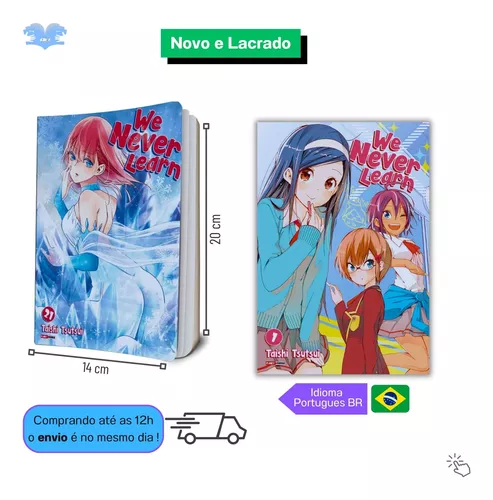 We Never Learn Bokuben Mangá Vol. 1 Ao 21 - Kit Coleção Completa