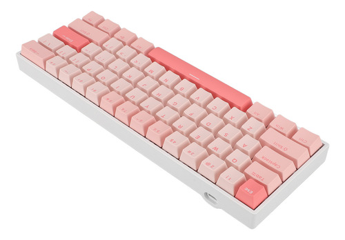 Teclado Mecánico Rgb De 61 Teclas Azul Usb C Con Cable Para