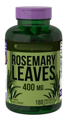 Romero Antioxidante 400 Mg 180 Cápsulas Piping Rock Rosmary