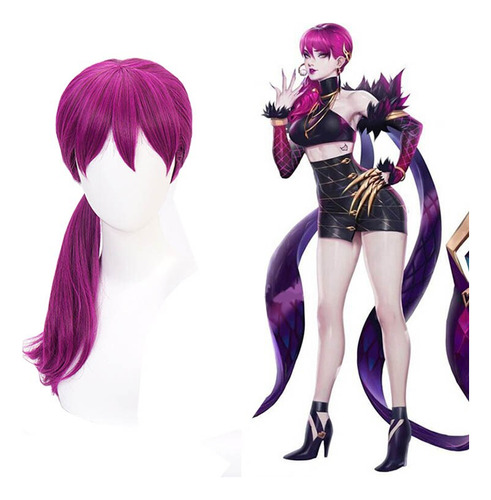 Peluca Para Cosplay De K Ahri Akali Kaisa Evelynn