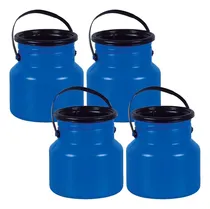 Comprar 4 Leiteiras 3 Litros Galão Vasilhame Bombona Leite Injesul Cor Azul