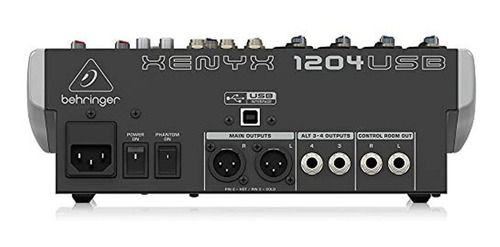 Behringer Xenyx 1204usb Premium 12 Entradas 2/2-bus Mezclado