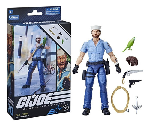 Figura De La Serie Clasificada Shipwreck De Gi Joe, Hasbro F7462