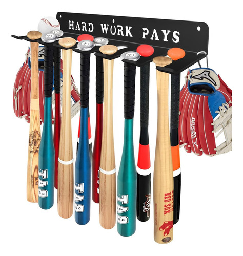 Béisbol Softbol Bat-caddy Rack Hanger Organizador Equipo Par