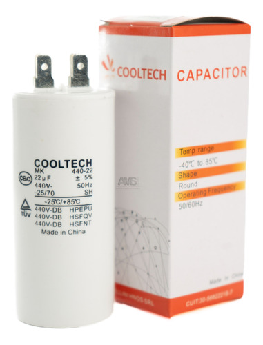 Capacitor 22 Mf Cooltech 400v