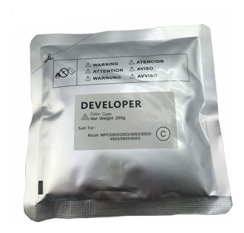 3x Developer Compatível Ricoh Mp C2503 C2504 Colorido