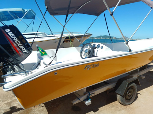 Lancha Rs 530 Com Motor Mercury 50 Elo 2 Tempos 0km 17 Pés
