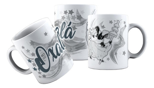 Caneca Cerâmica Umbanda Oxala Orixá Da Vida Pai De