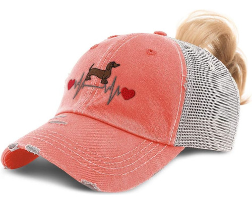 Gorro De Cola De Caballo Para Mujer Dachshund Lifeline