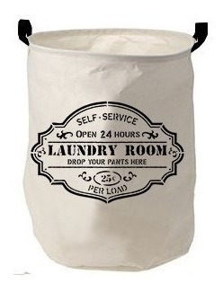 Imagen 1 de 6 de Cesto Canasto Organizador De Ropa Sucia Laundry Y Juguetes